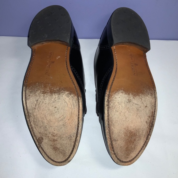 Bostonian Black Leather Tassel Kiltie Wingtip loafers Size 11 D/B style 26271 - Picture 6 of 7